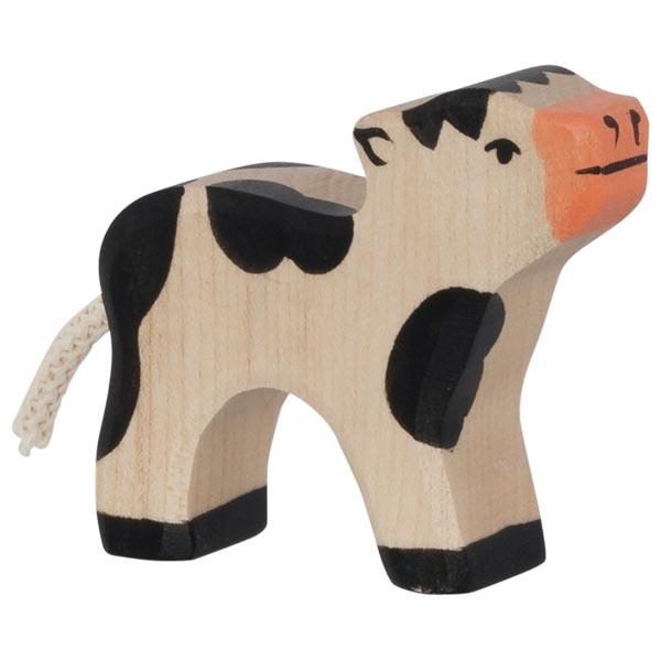 calf black animal farm 80006 wooden holztiger figurine