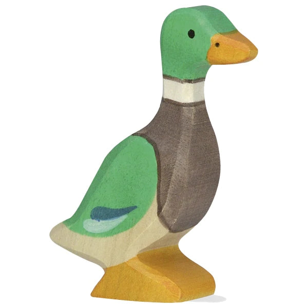Drake 80021 duck holztiger figurine figure water lake pond