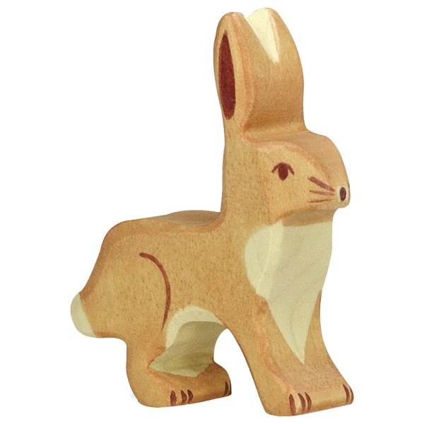 hare rabbit bunny upright ears 80097 holztiger figure figurine