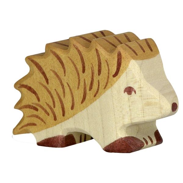 hedgehog porcupine woodland forest animal 80125 wooden holztiger figurine
