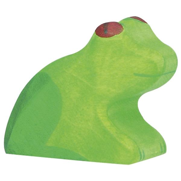 frog rain forest animal green red 80127 wooden holztiger figurine