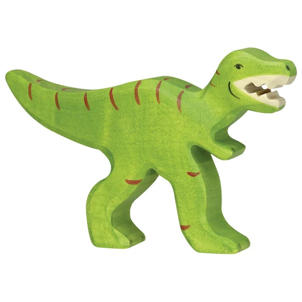 tyrannosaurus rex t rex 80331 holztiger figure figurine green dinosaur