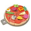 Pizza box topping cooking kitchen kid children toy tender leaf