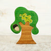 Wooden oak tree puzzle toy wooden caterpillar