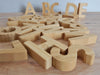 Alphabet bamboo letters learning children toys wee gallery wooden natural