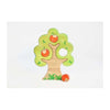 Wooden apple tree puzzle toy wooden caterpillar