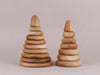 Mini natural pyramid stacker play children toy stacking wood maple beech hand made tateplota