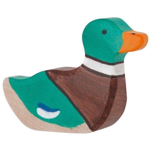 drake swimming duck farm pet animal 80022 wooden holztiger figurine