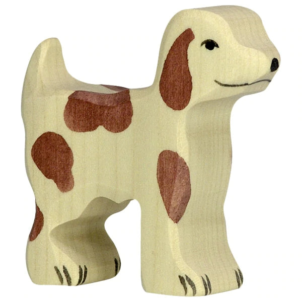 farmdog small holztiger 80059 figure figurine dog spotted toy