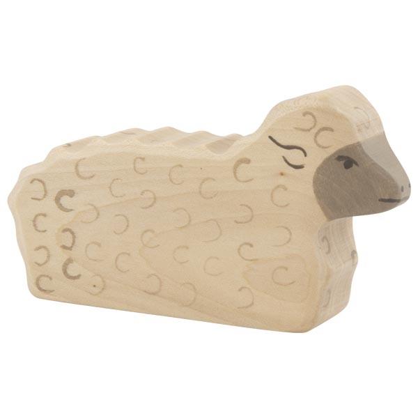 sheep lamb lying animal pet farm 80074 wooden figurine holztiger