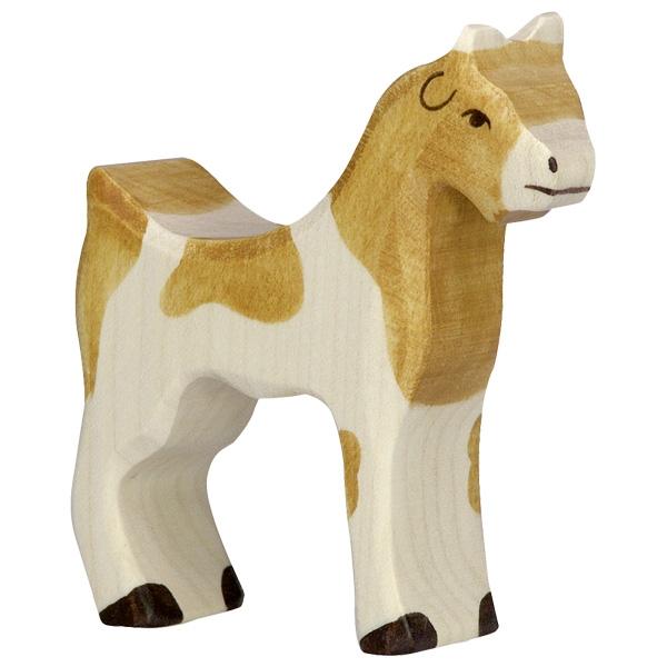 goat zoo farm animal brown white 80080 wooden holztiger figurine