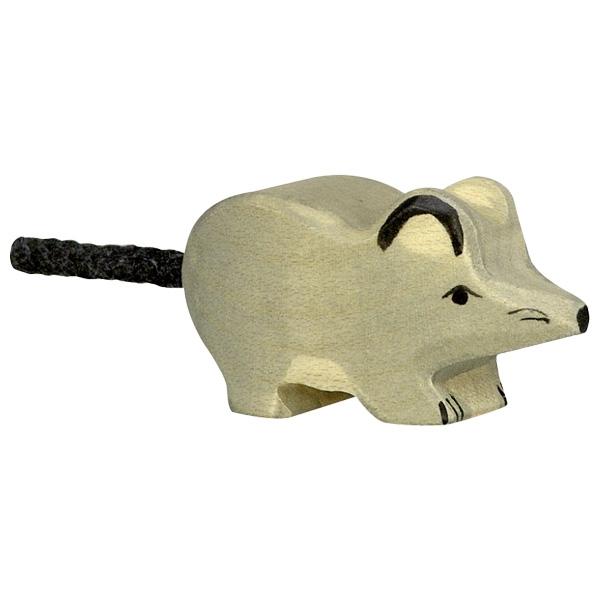 mouse mice gray grey animal 80087 wooden figurine holztiger