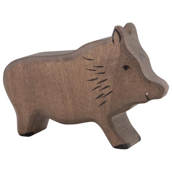 wild boar pig animal forest 80092 wooden holztiger figurine