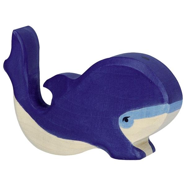 blue whale baluga 80196 wooden holztiger figurine