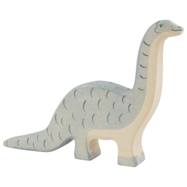 brontosaurus 80332 dinosaur gray green tan holztiger figure figurine