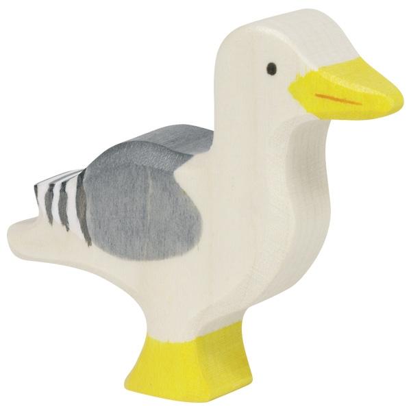 sea gull bird ocean sea animal 80354 wooden figurine holztiger