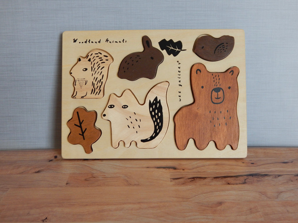 Woodland creature animal bear squirrel puzzle toy children wee gallery