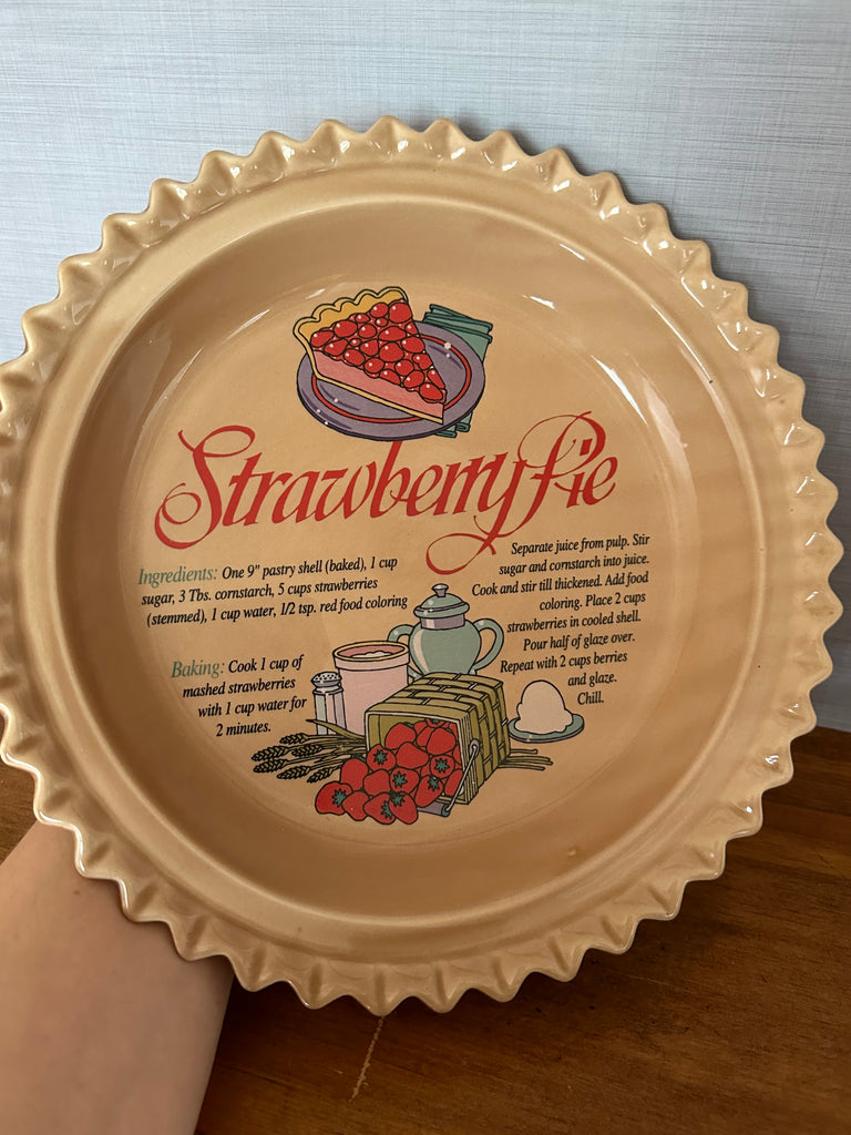 Strawberry Pie Dish with Recipe by Universal Trumps Corp– Ours to
