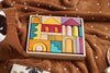 skandico the house block stacking mosaic puzzle building set autumn castle stairs