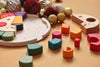 Wooden rainbow bright lion puzzle mosaic children toy skandico