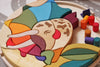 Skandico puzzle mosaic dinosaur colorful bright triceratops blocks build
