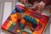 Skandico citadel rainbow blocks big wooden toy children kid bright colors