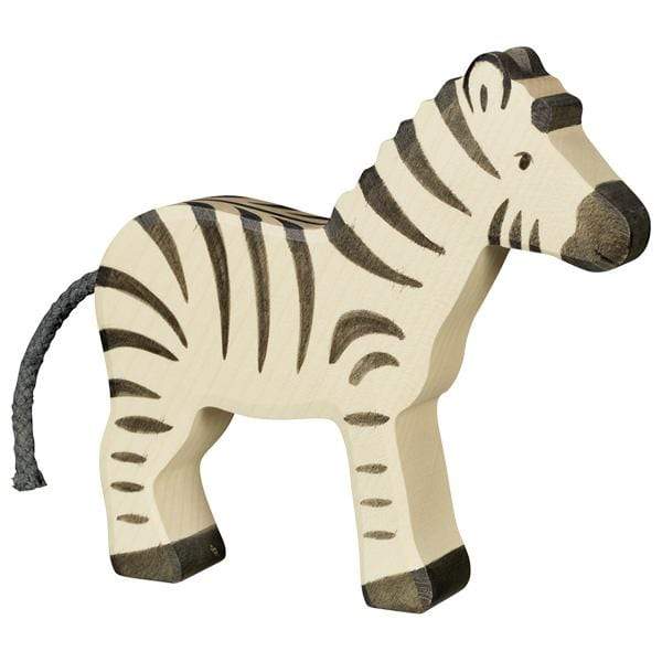 zebra zoo striped animal 80568 wooden holztiger figurine